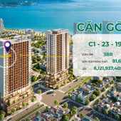 5,25 TỶ - CĂN GÓC 3PN 81,6m2 - view BIỂN + THÀNH PHỐ - chiết khấu 14,5% giá 5,25 TỶ